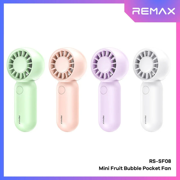REMAX RS-SF08 Mini Fruit Bubble Pocket Fan White