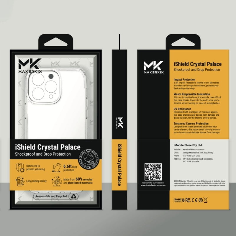 iShield Crystal Palace Clear Case for iPhone 16 