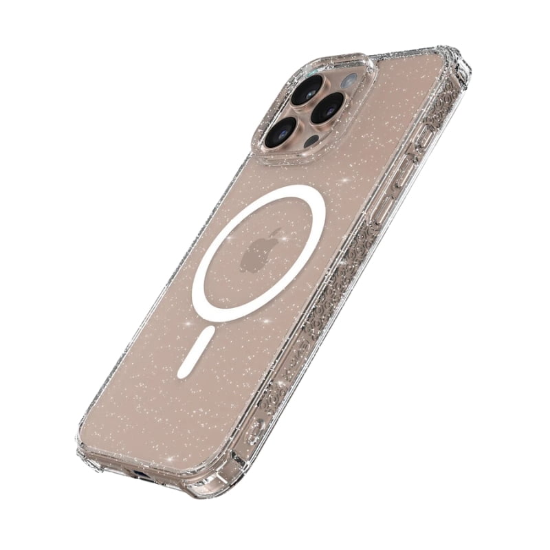 X-One [MagSafe] Glitter Impact Protection Case, iPhone 16 Pro Max-Glitter Clear