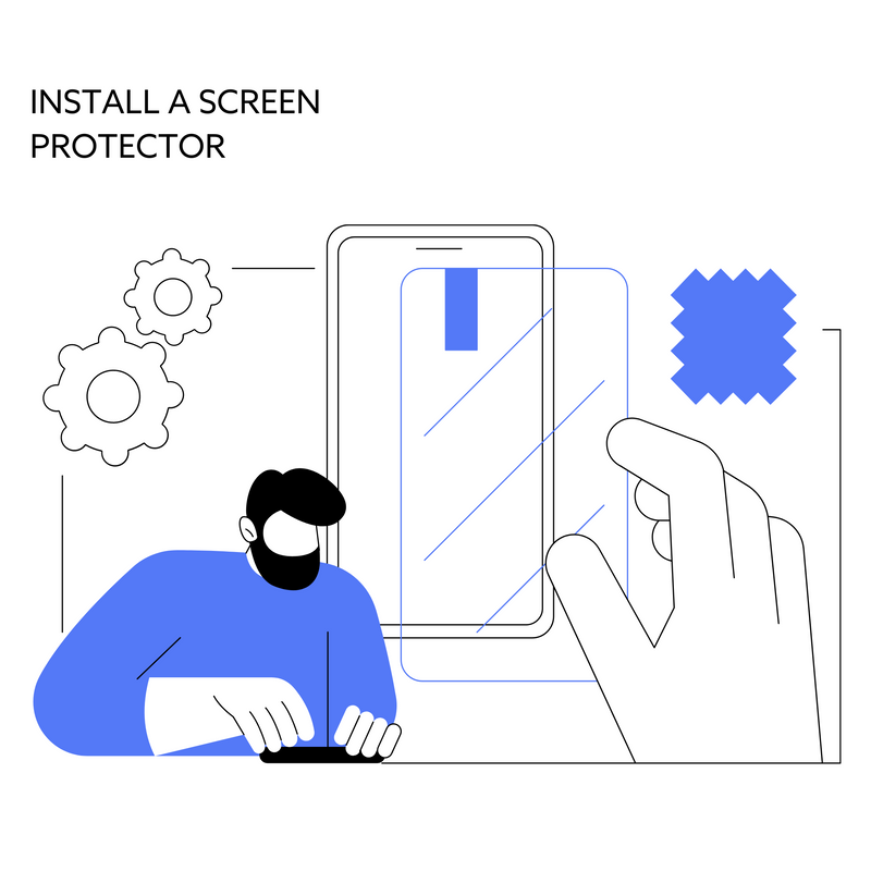 Install a glass screen protector on my iPhone XS (Includes the screen protector)