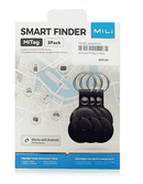 MiLi MiTag Tracker With Case Key Ring For Android (3 in One Pack) [Black]