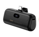 REMAX-CAPSULE-SERIES-MINI-POWERBANK-WITH-USB-C-PORT-RRP-633-5000-MAH-BLACK-NEW