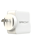Sprout 65W GAN AC Power Adapter White
