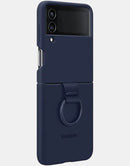 Samsung Galaxy Z Flip4 Silicone Cover With Ring Navy