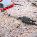 Refurbished Lander Lander - Neve Auxiliary Splitter Cable 6-Inch (Black) By OzMobiles Australia